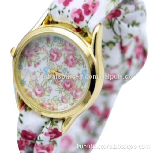 2014 Hot Sale Fashion Ladies' Ribbon Wristwatches